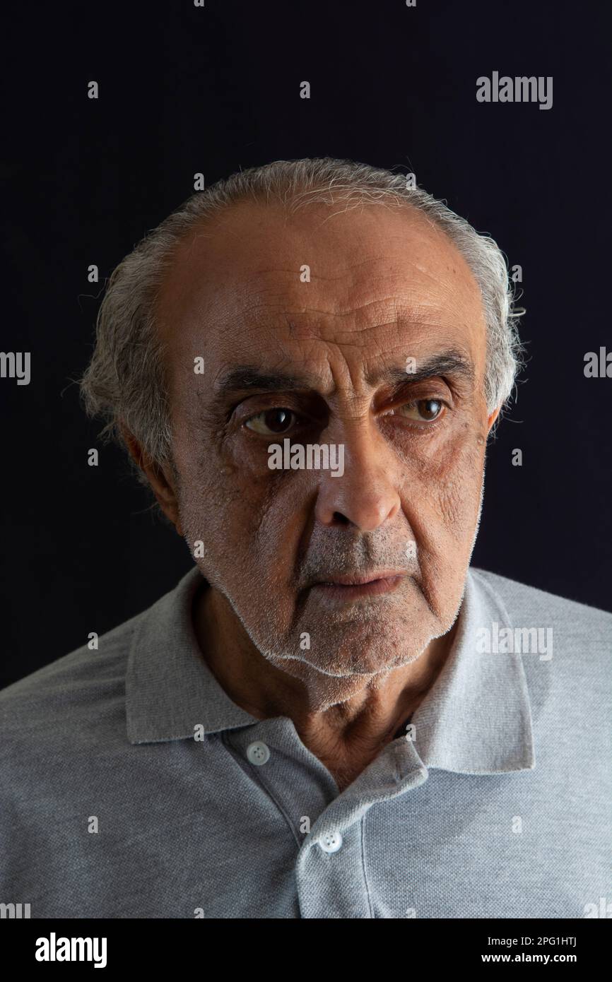Old man thinking studio hi-res stock photography and images - Alamy