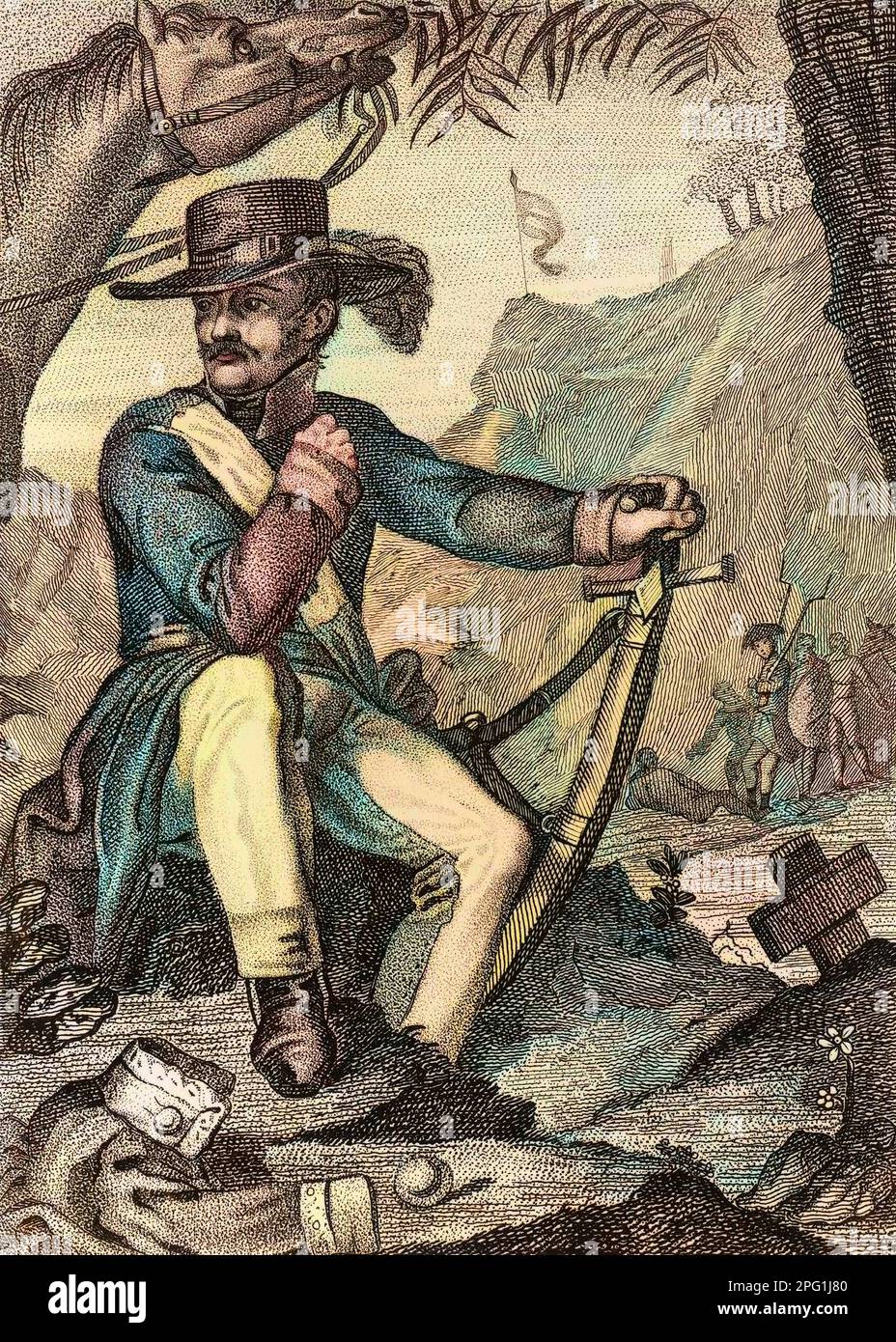 Portrait of Simon Bolivar (1783-1830) Former President de la