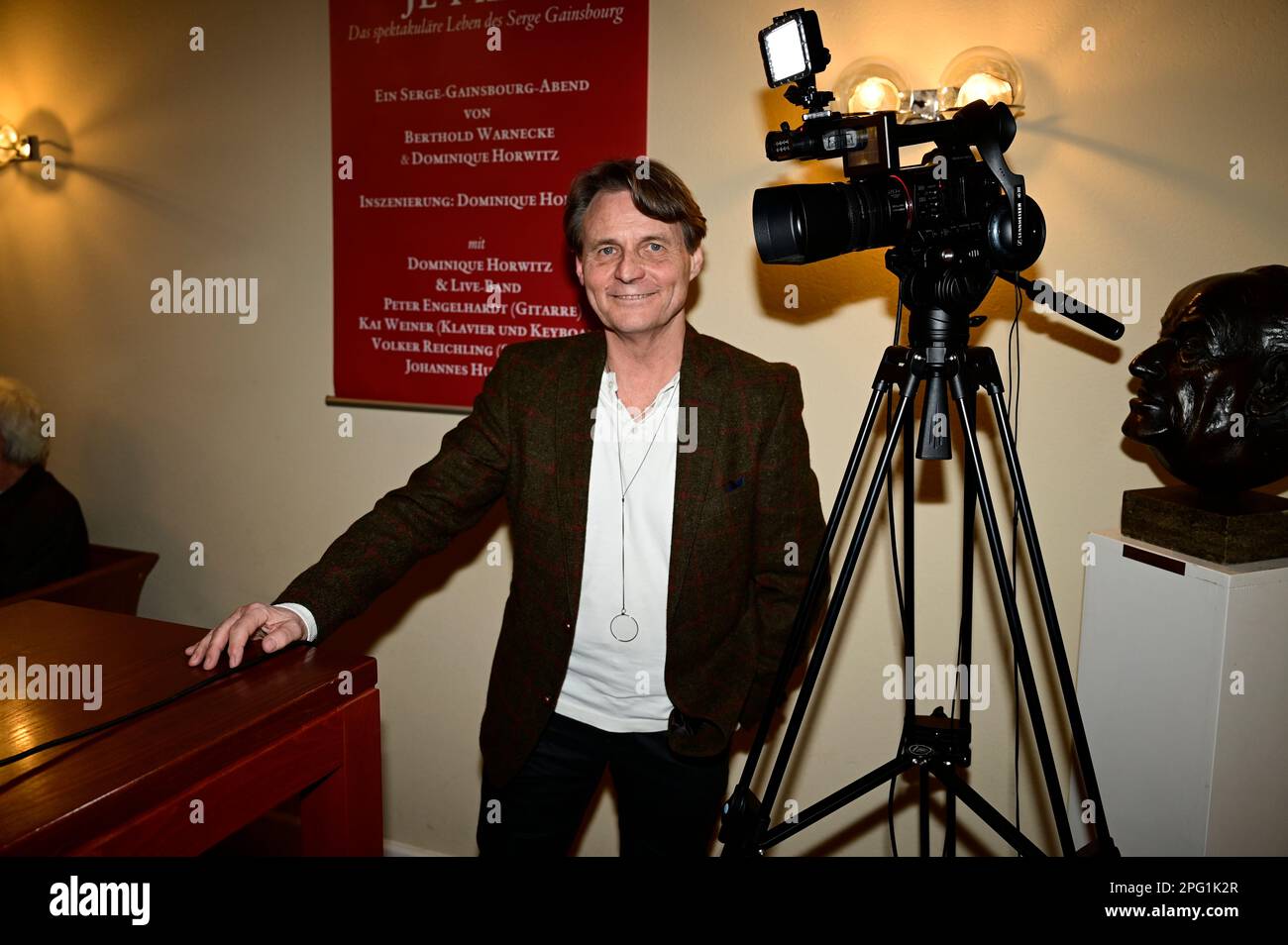 Wolfgang Bahro bei der Premiere des Theatestücks 'Biedermann und die ...