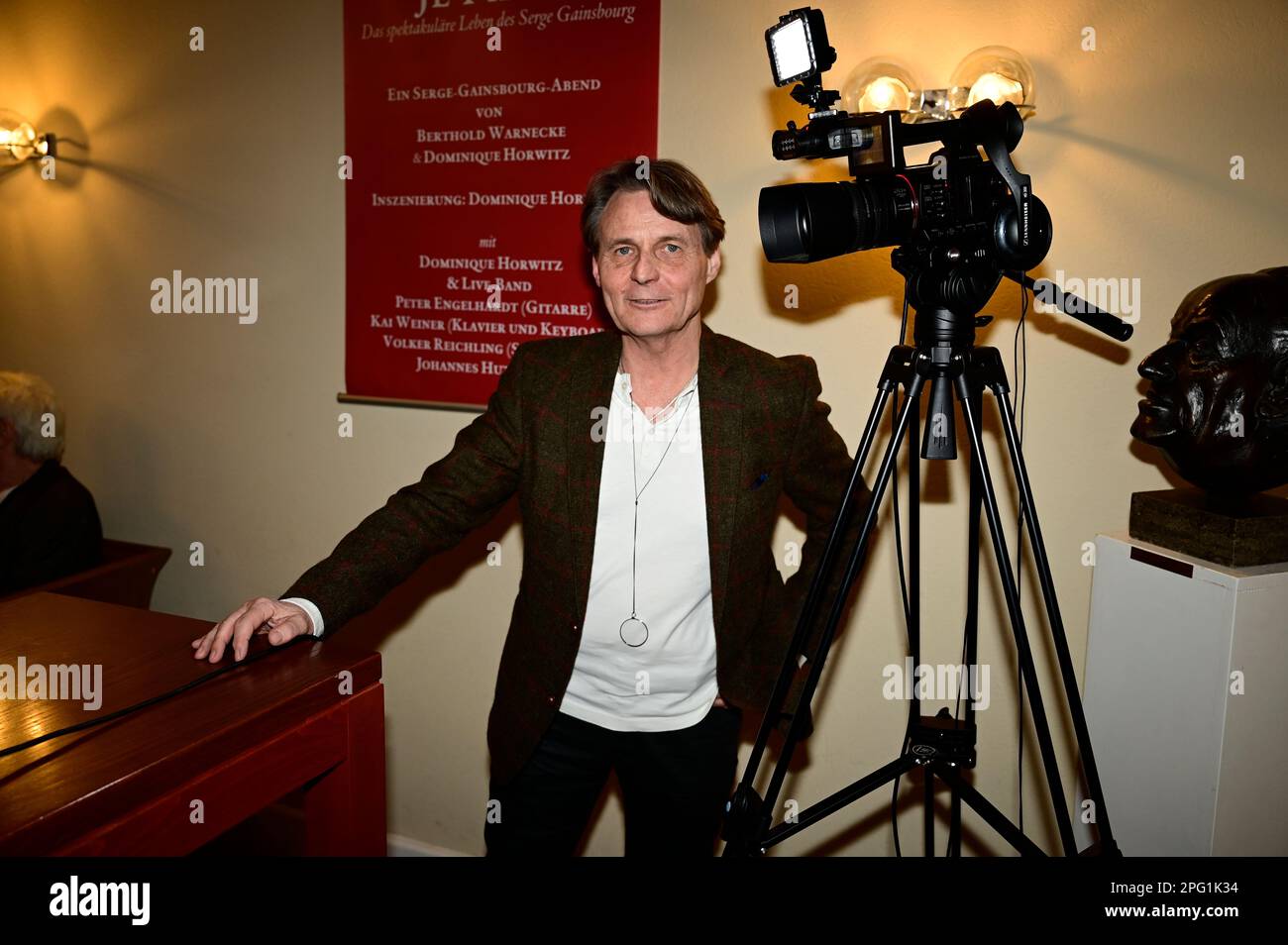 Wolfgang Bahro bei der Premiere des Theatestücks 'Biedermann und die ...