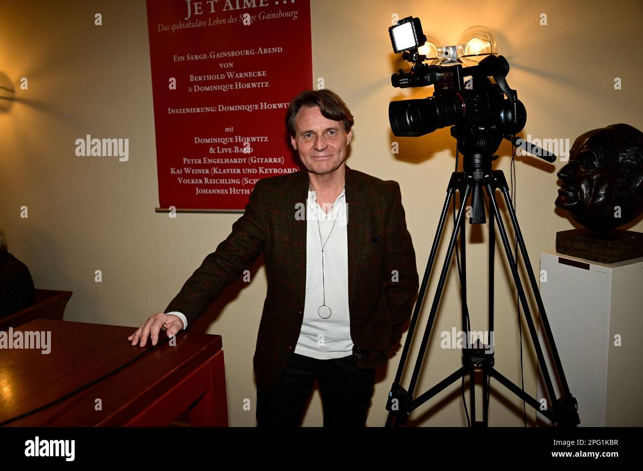 Wolfgang Bahro bei der Premiere des Theatestücks 'Biedermann und die ...