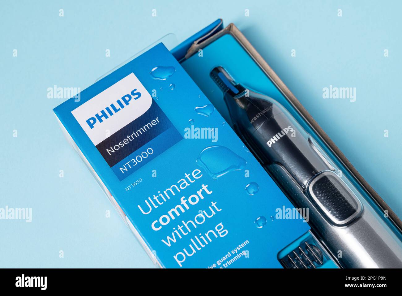 Antalya, Turkey - March 19, 2023 : A package of Philips nose trimmer 3000  series on an isolated background Stock Photo - Alamy
