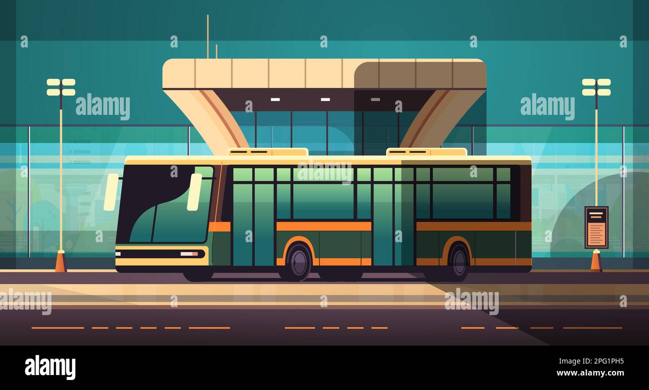 Central city bus station Stock Vector Images Alamy