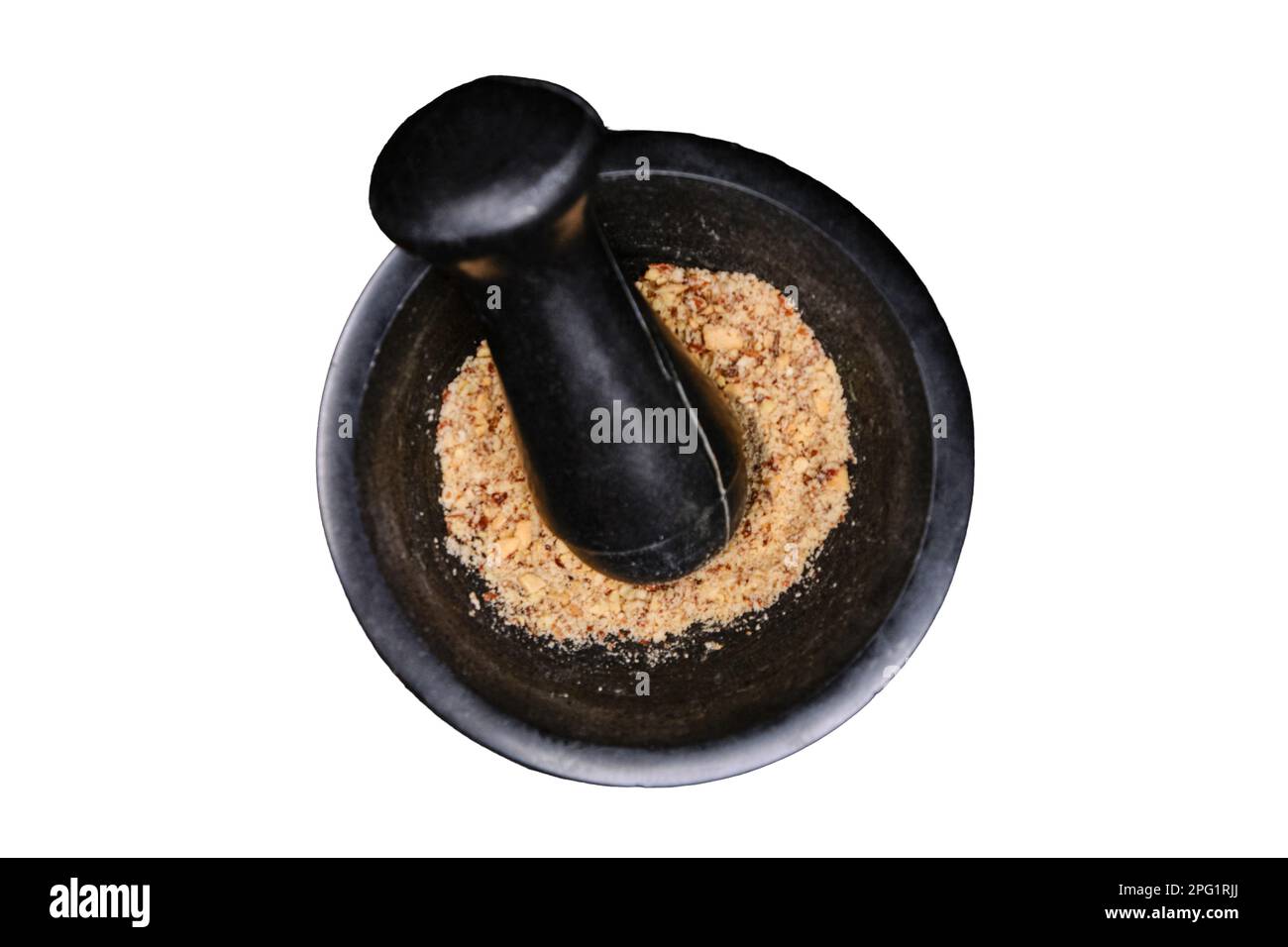 Ingredients for cooking, top view, isolated on a white background