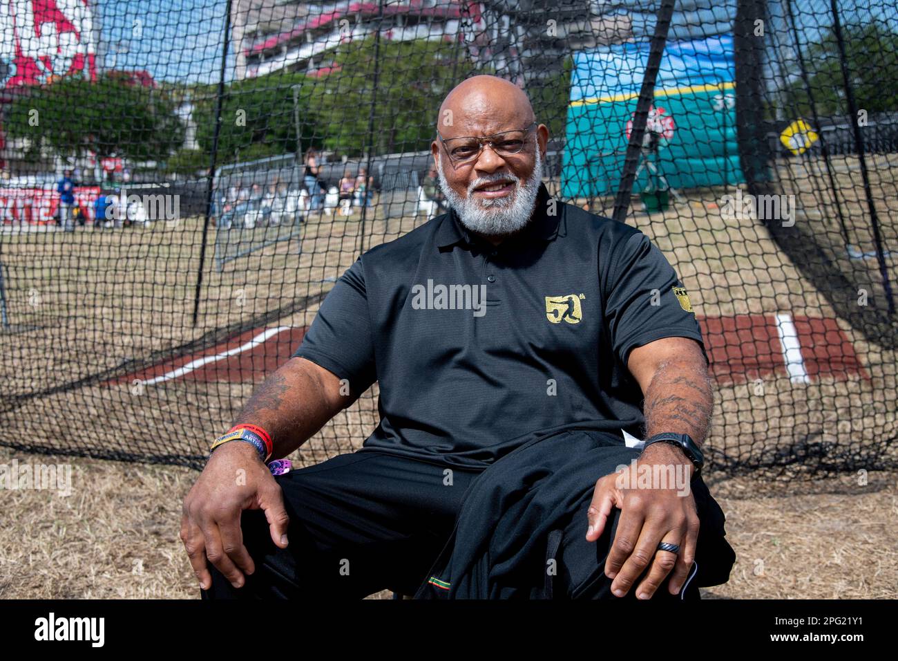 Cecil Fielder is seen at the Innings Festival on Sunday, March 19, 2023, at  Raymond James Stadium in Tampa, Fla. (Photo by Amy Harris/Invision/AP Stock  Photo - Alamy