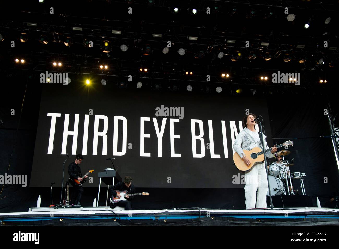 Stephan Jenkins of Third Eye Blind performs at the Innings Festival on