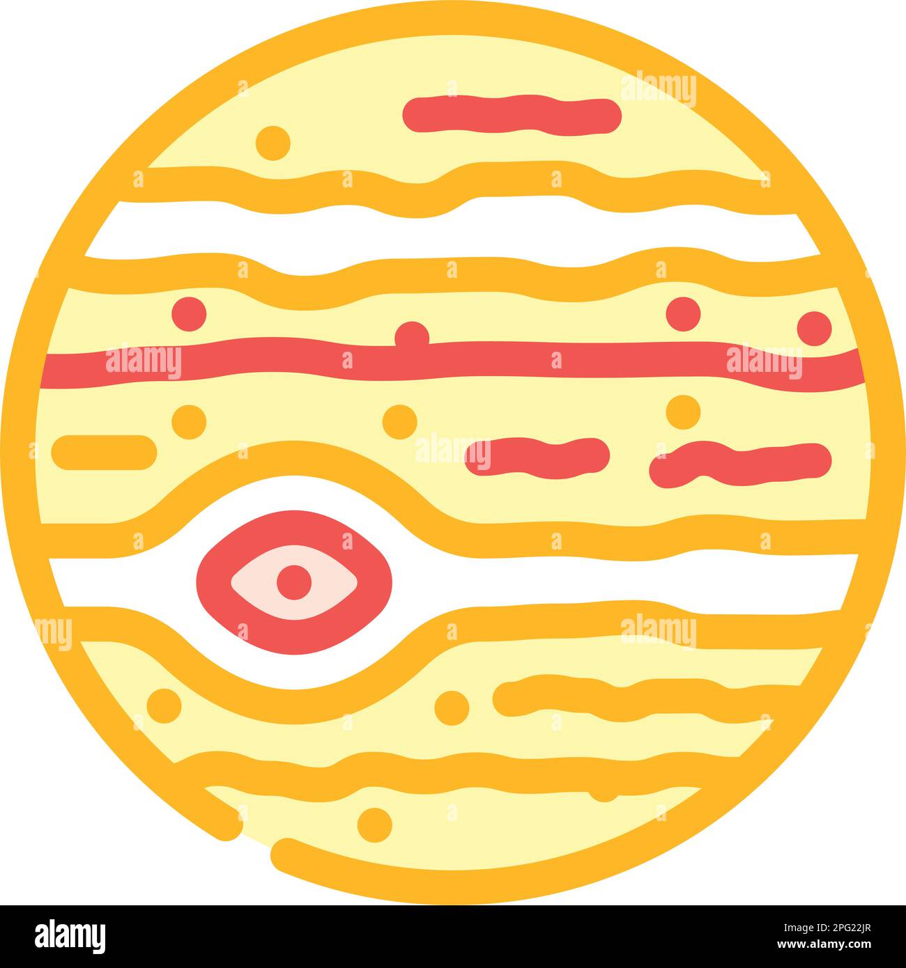 jupiter planet color icon vector illustration Stock Vector Image & Art ...