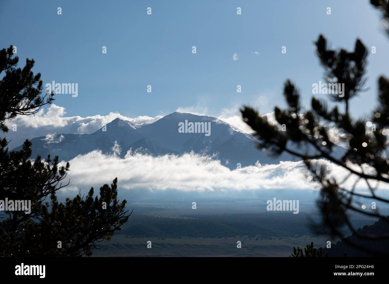 View from a Campsite near Salida Stock Photo