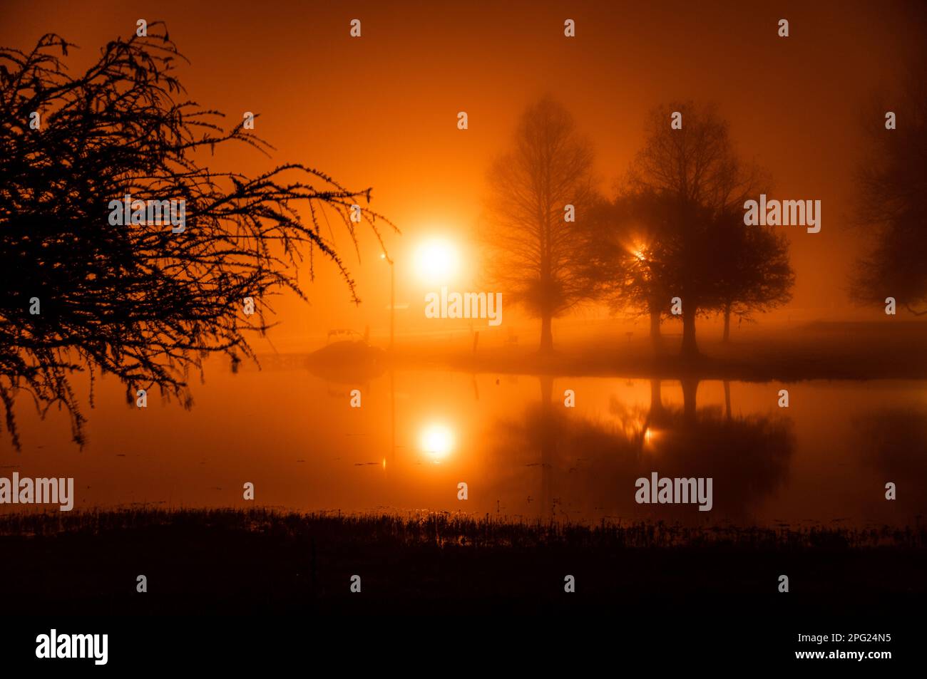 Strange Dock Light in South Texas Stock Photo - Alamy