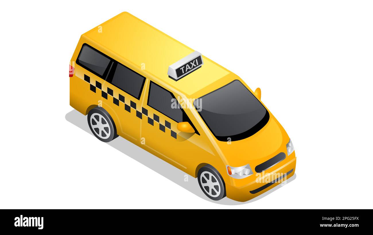 Isometric car icon isolated on white background. Vehicles for passenger ...