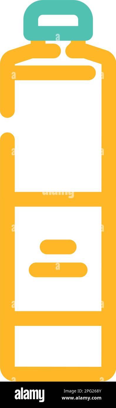 drink water plastic bottle color icon vector illustration Stock Vector ...