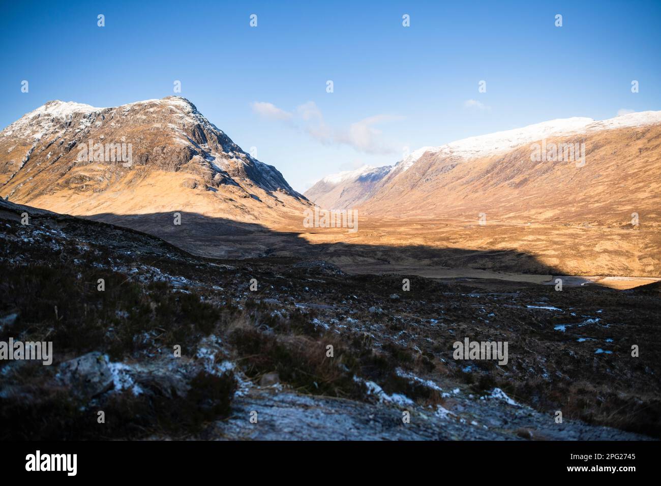 Glencoe mountains in winter of the Scottish highlands Stock Photo - Alamy