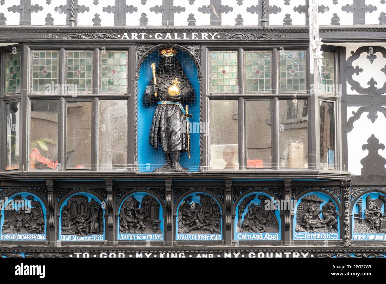 Chester, uk, march 11, 2023The old 'Art Gallery' building in Bridge