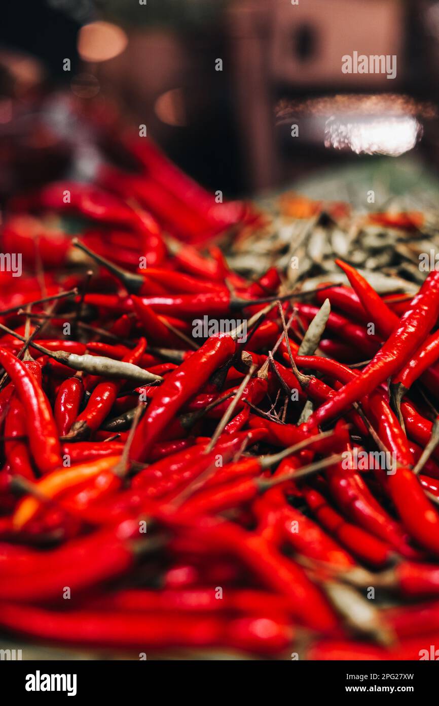 Close up red hot chili hi-res stock photography and images - Alamy