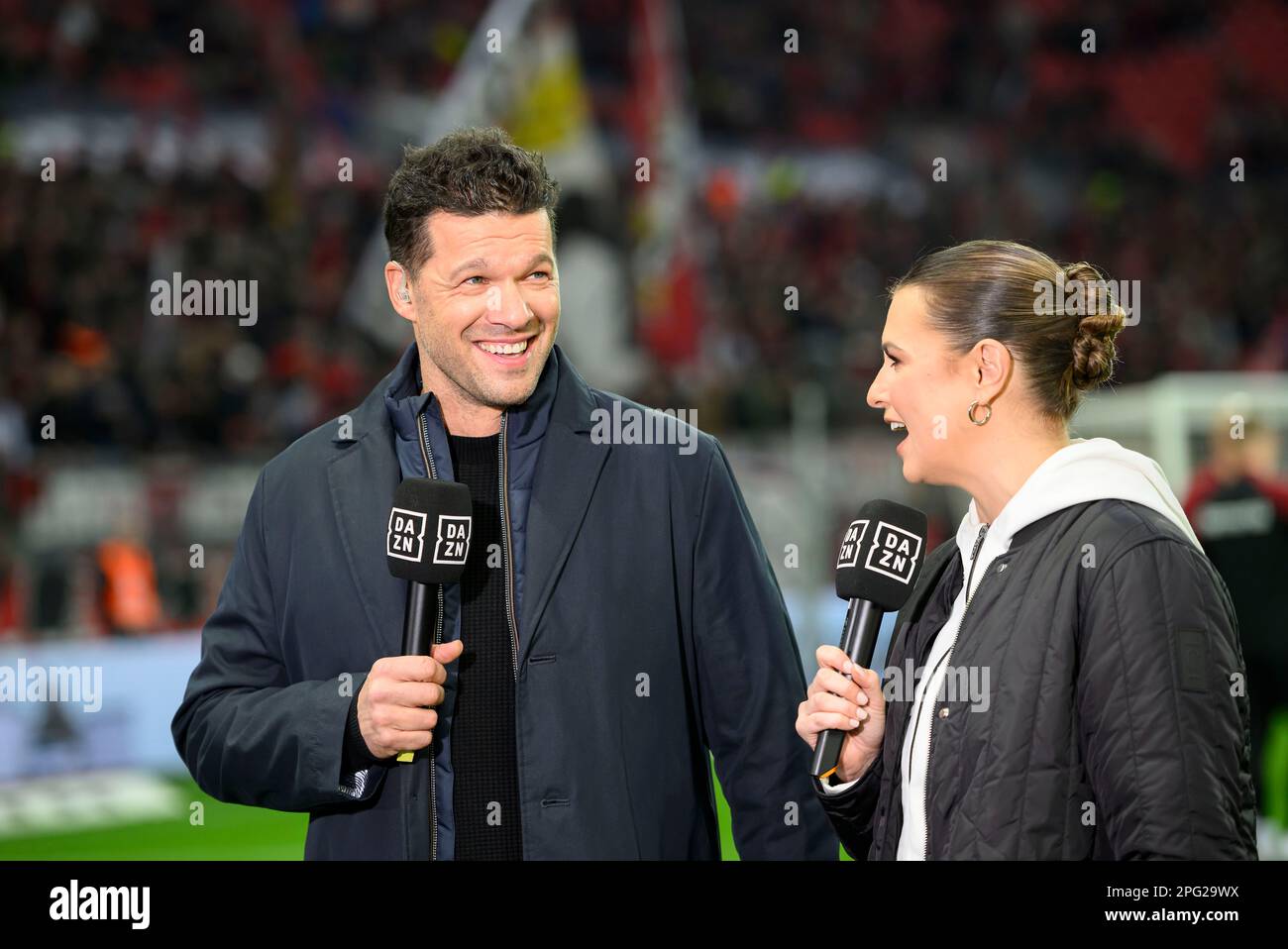 Leverkusen, Deutschland. 20th Mar, 2023. left to right Michael BALLACK