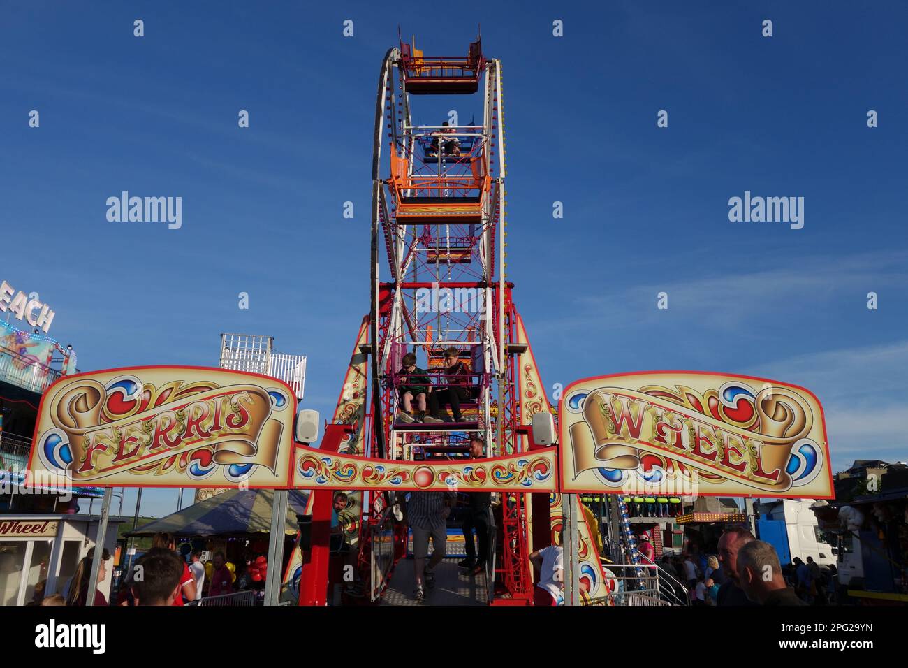 Youghal fairground attraction, County Cork, Ireland Stock Photo