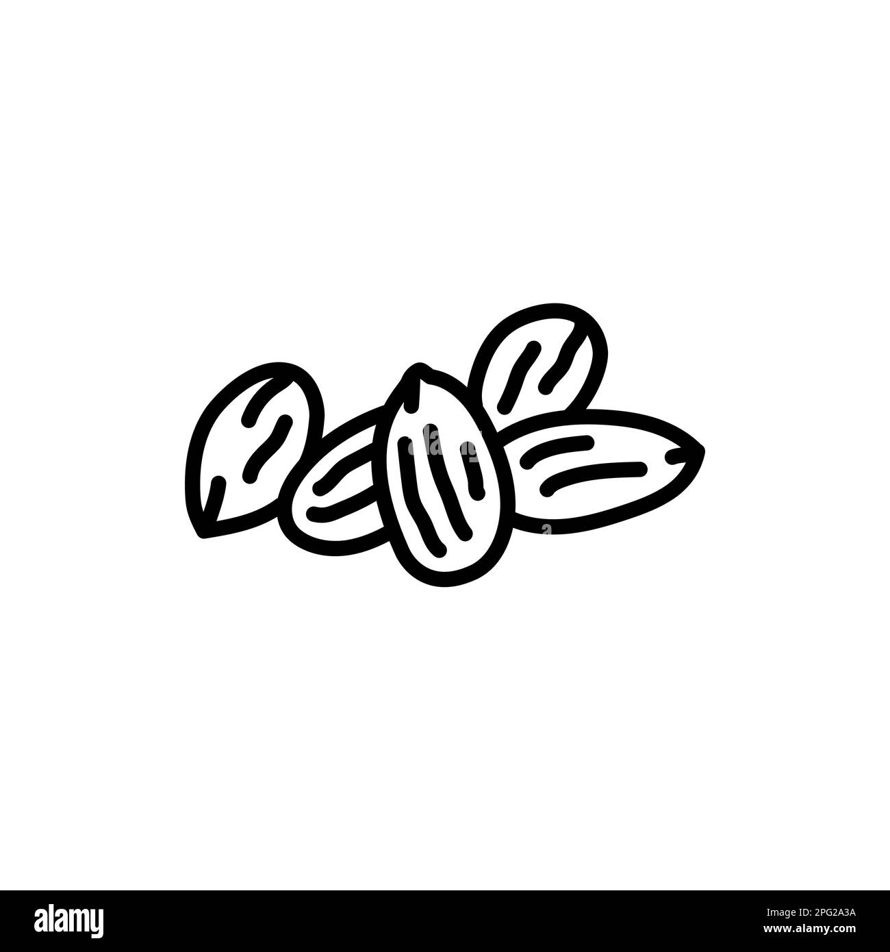 Almond Clipart Black And White