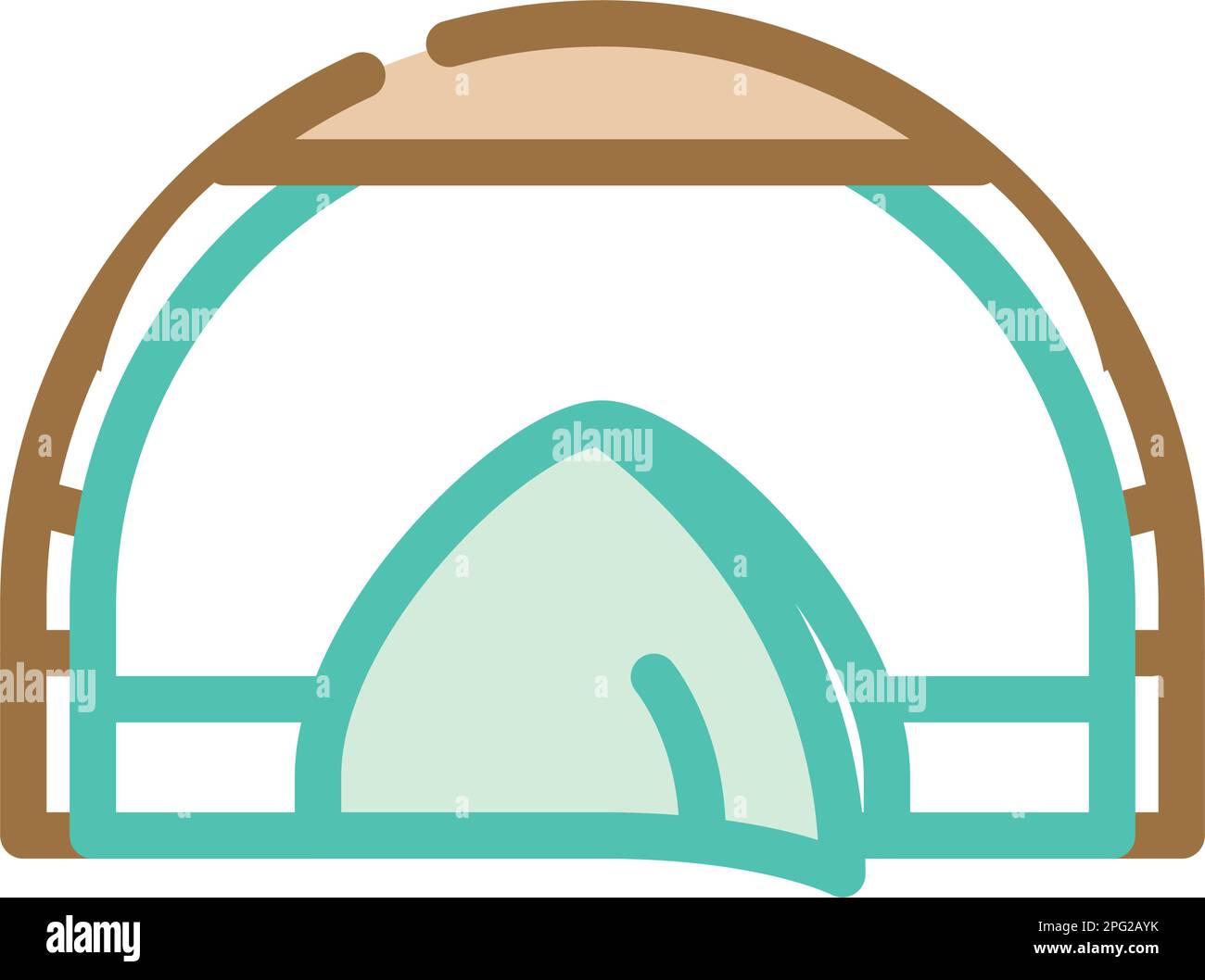 event tent vacation color icon vector illustration Stock Vector Image ...
