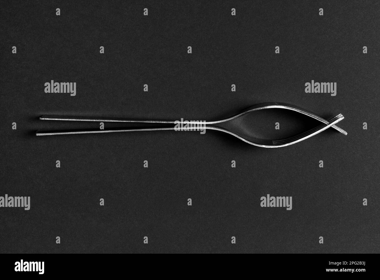 Interlocked fork Black and White Stock Photos & Images Alamy