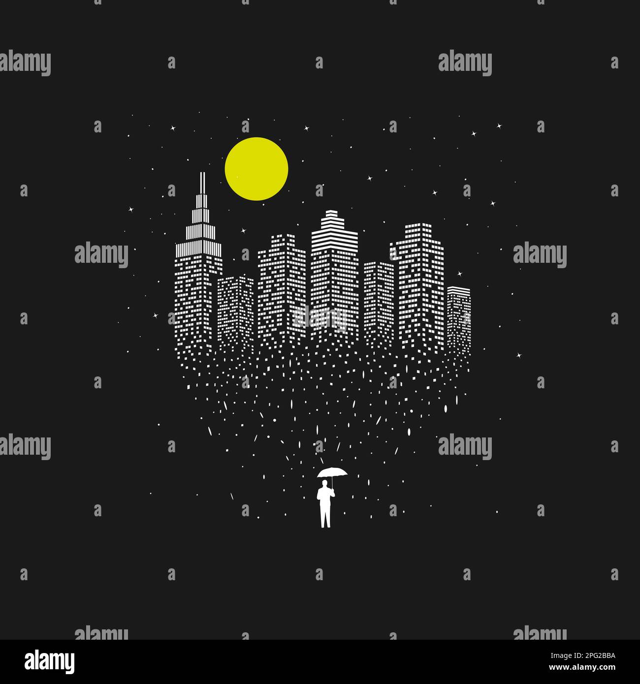 The Star City, Space and Astronaut Typography Quote Design for T-Shirt, Mug, Poster or Other Merchandise. Stock Vector