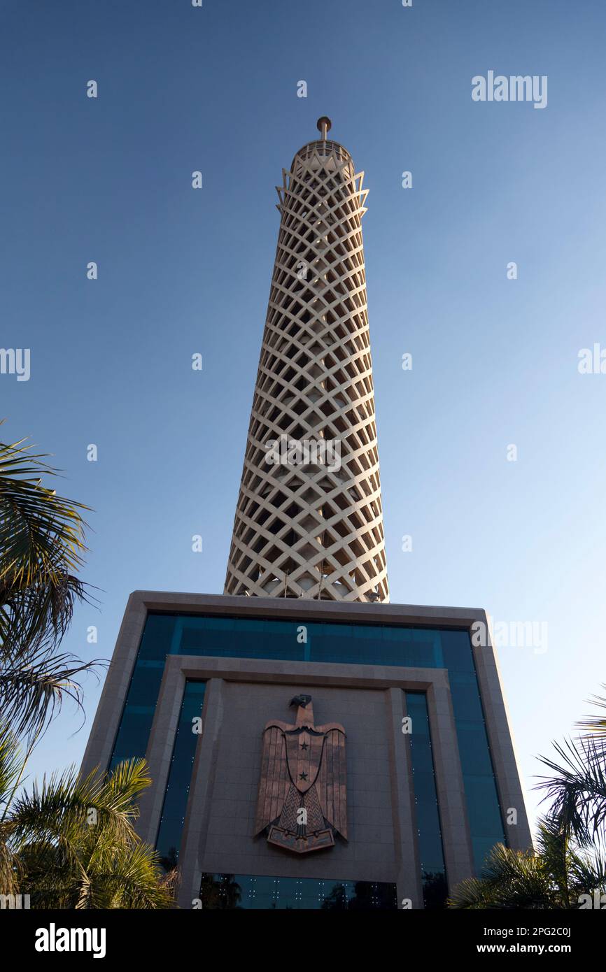 Egypt, Cairo, the Cairo Tower (Borg El-Qāhira). Stock Photo