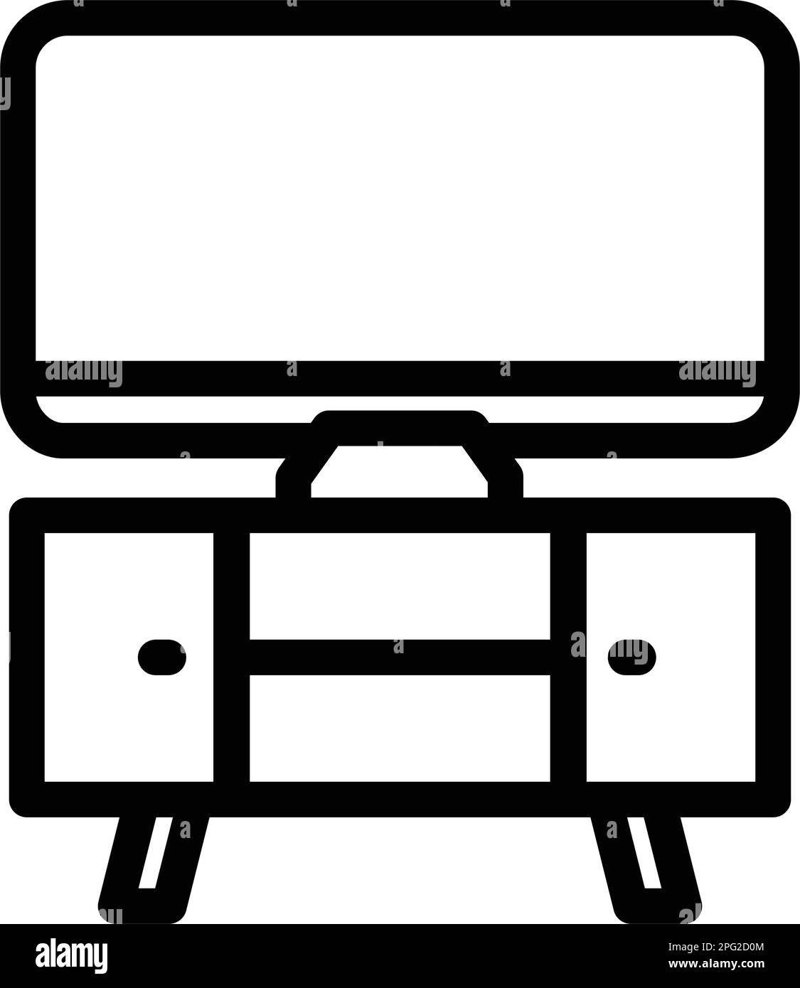 Tv floor stand Black and White Stock Photos & Images - Alamy