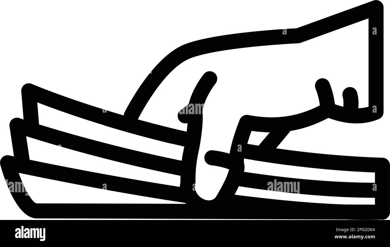 paperwork document line icon vector illustration Stock Vector Image ...