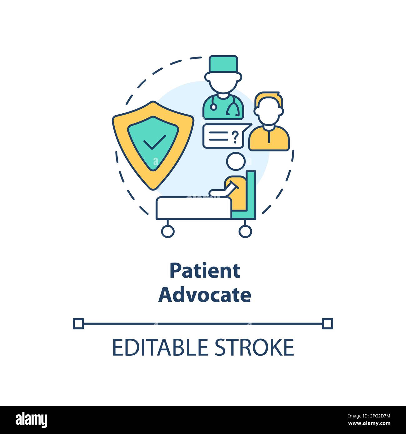 Patient advocate concept icon Stock Vector Image & Art - Alamy 