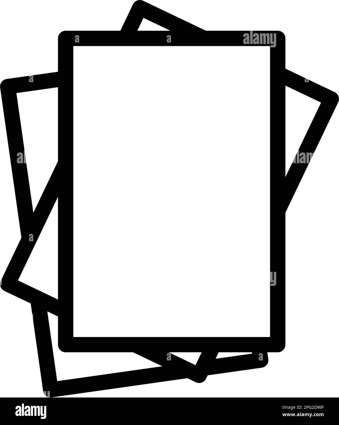 paper sheet document line icon vector illustration Stock Vector Image ...