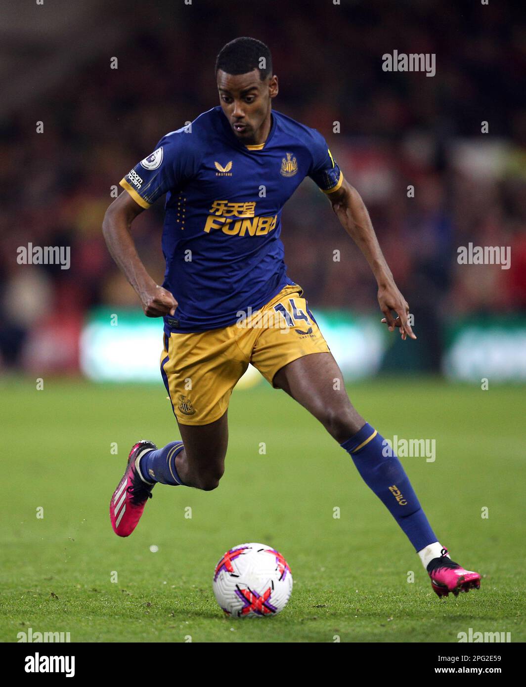 Newcastle United's Alexander Isak during the Premier League match at ...