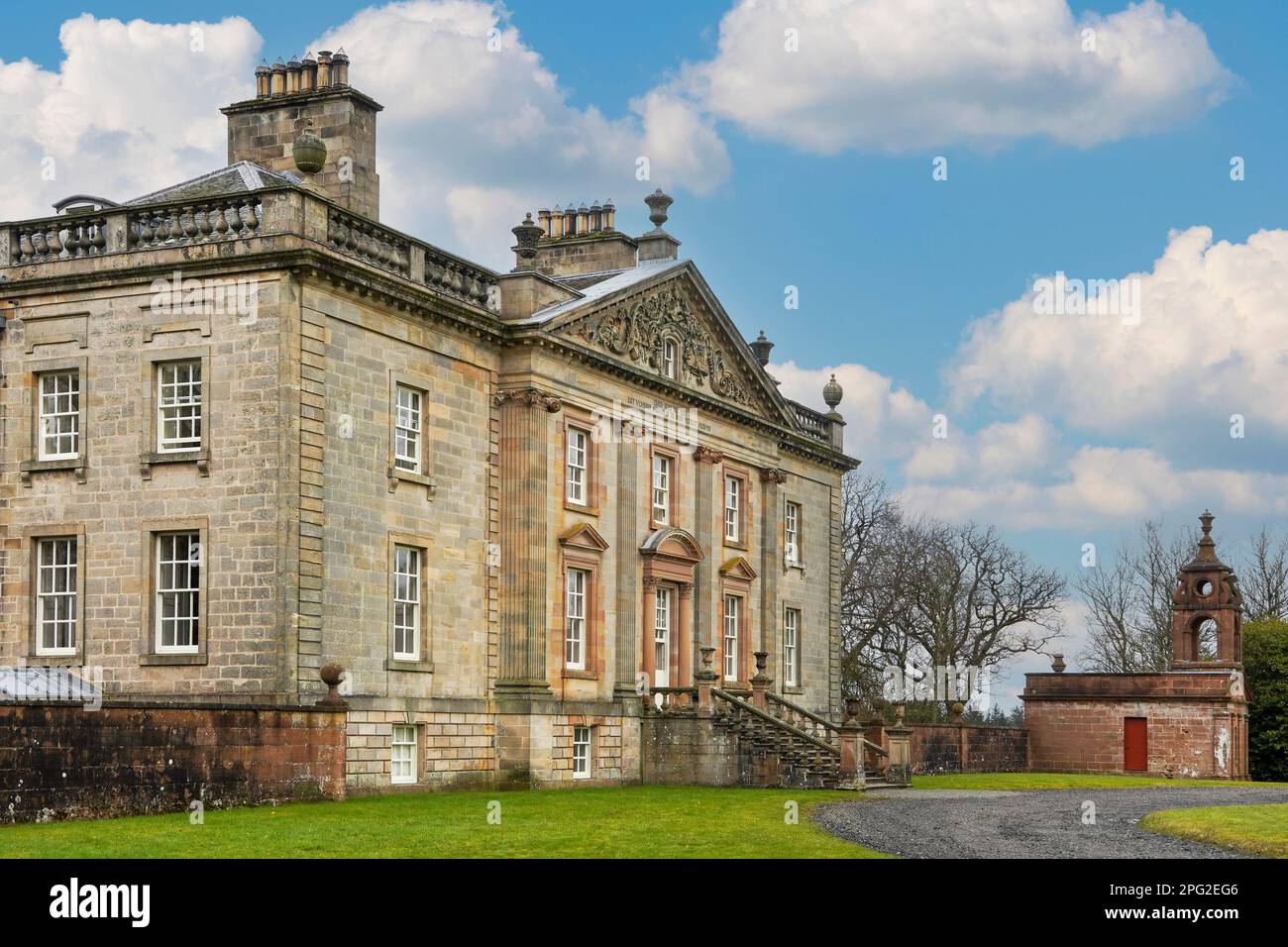 Boswell's Auchinleck House, an 18th century mansion designed by Robert Adam and Thomas Boswell