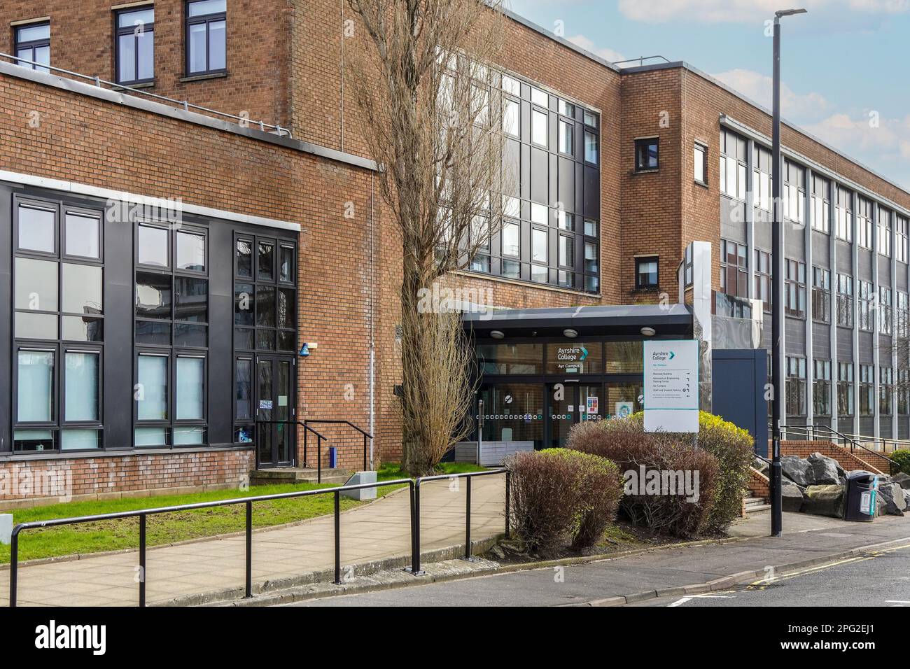 University of the west of Scotland , Ayr College campus, beside the