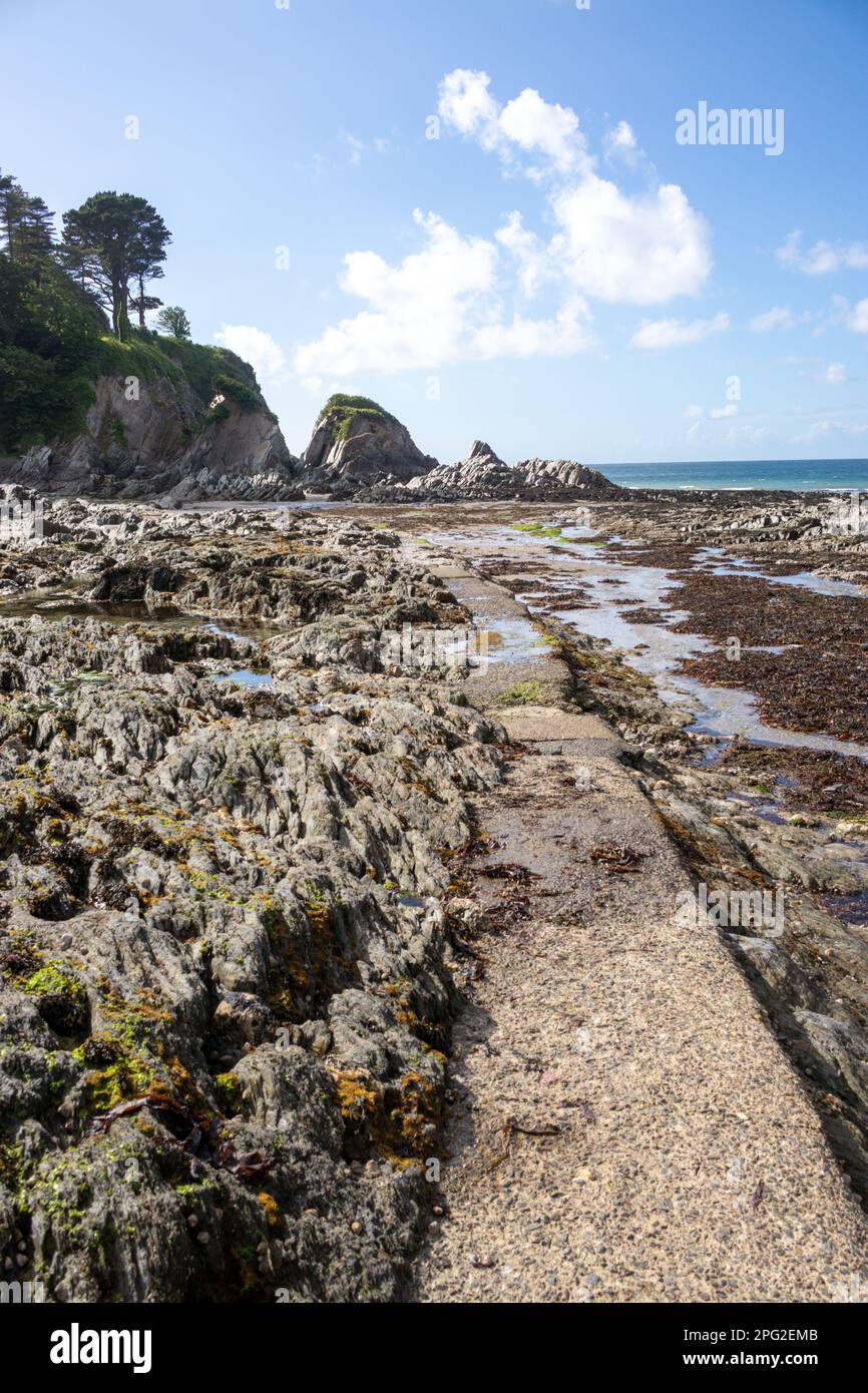 Lee Bay, North Devon, UK Stock Photo Alamy