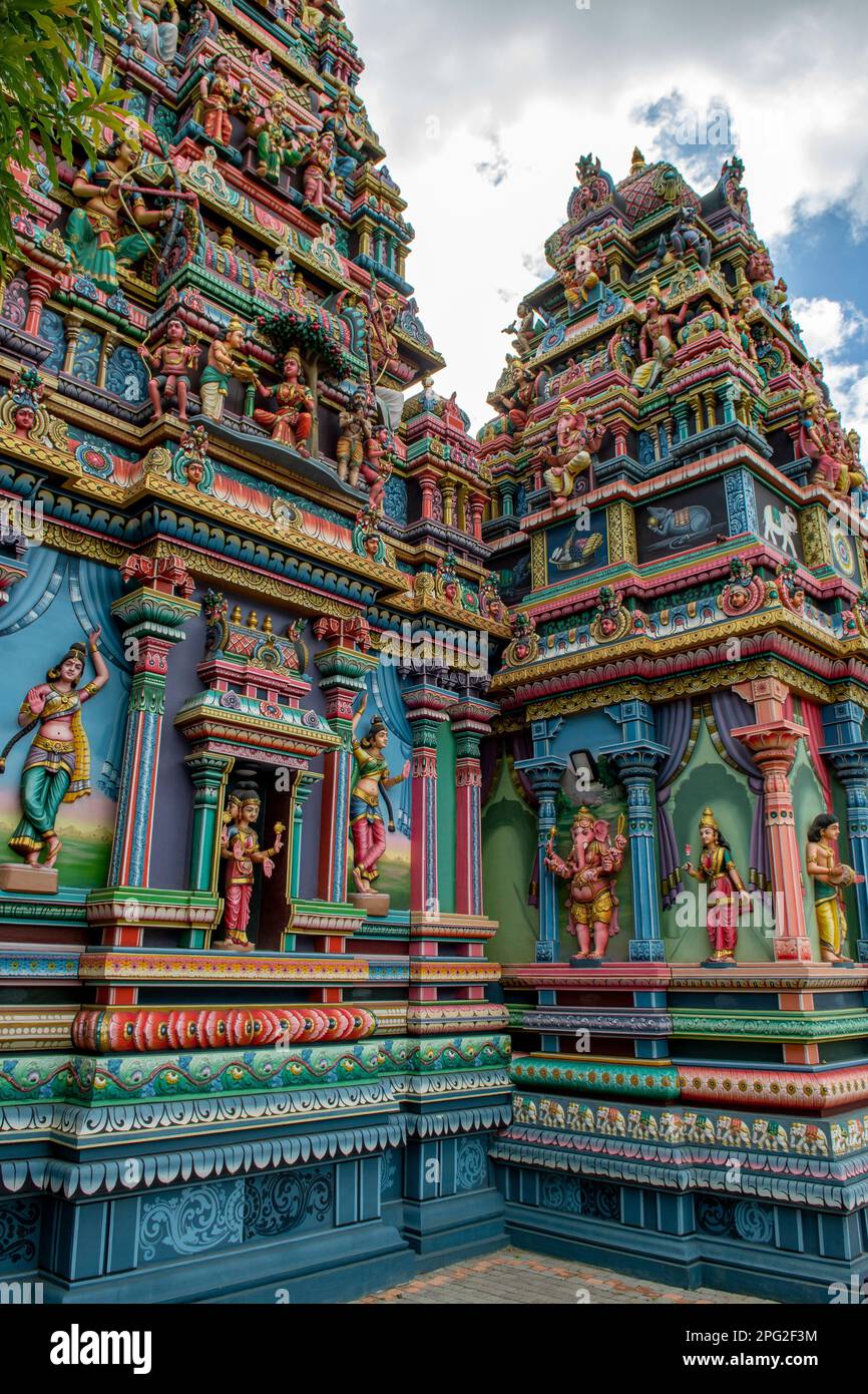 Madurai Mariamen Temple, Caudan, Port-Louis, Mauritius Stock Photo