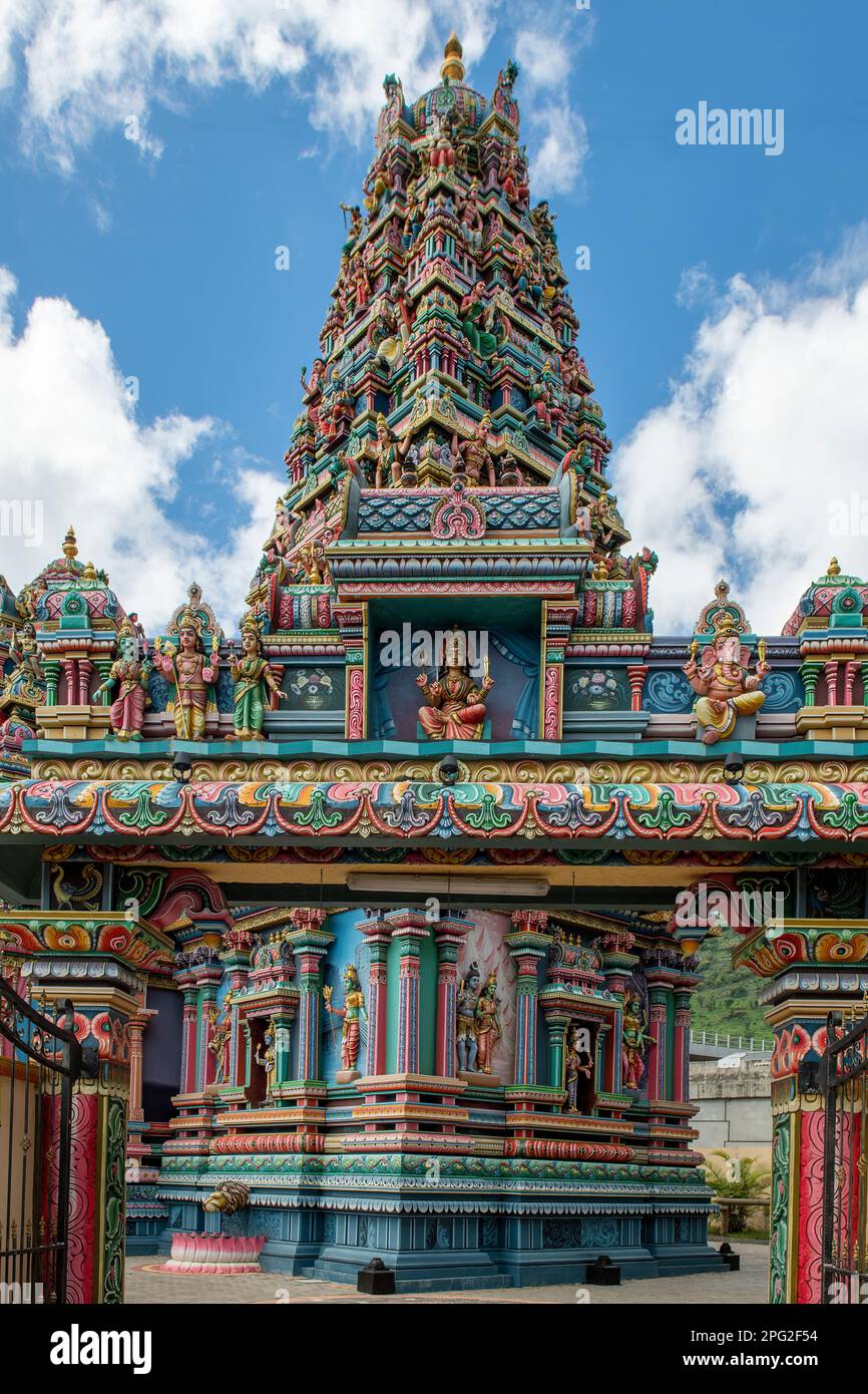 Madurai Mariamen Temple, Caudan, Port-Louis, Mauritius Stock Photo