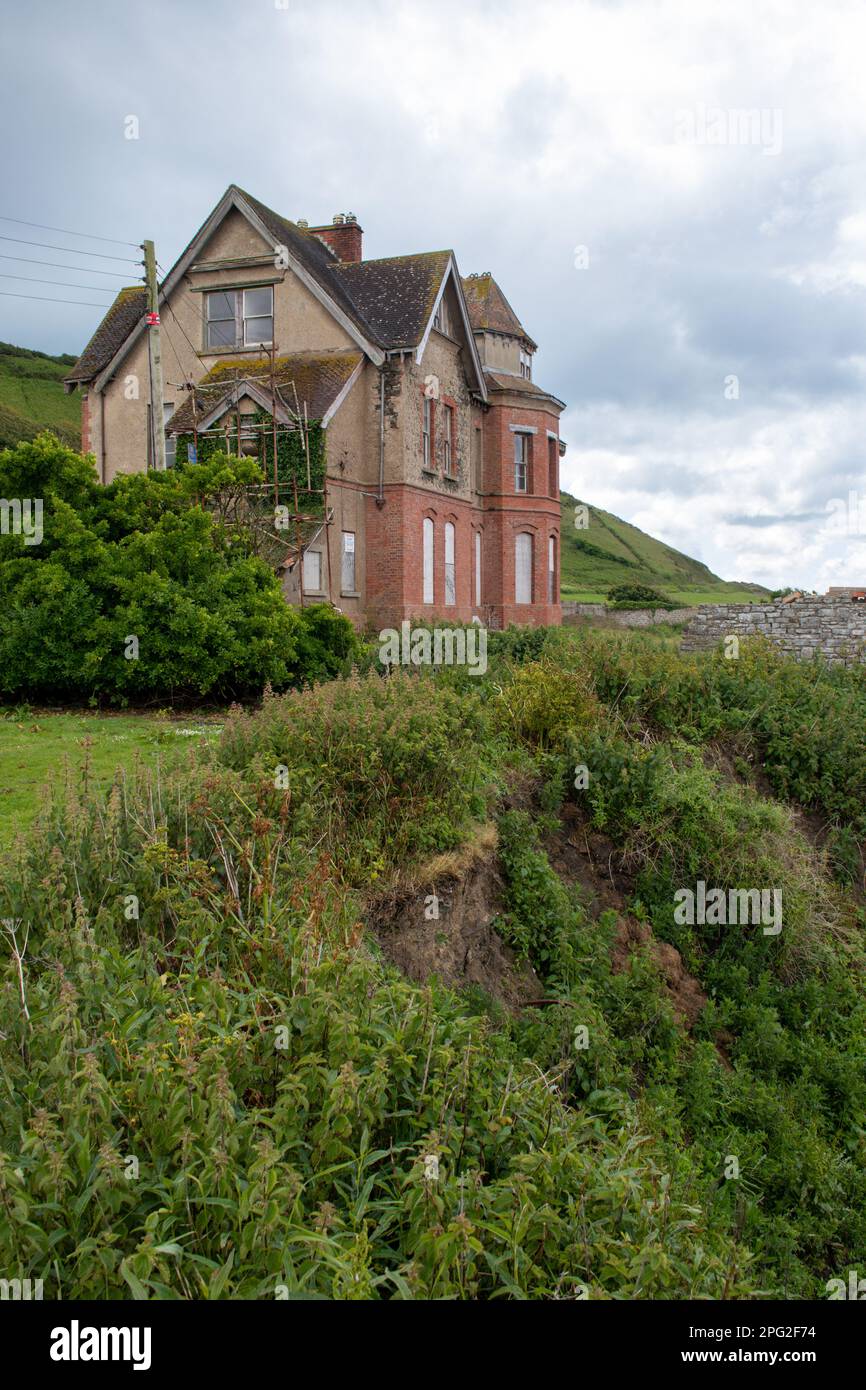 Seafield House (The Haunted House), Westward Ho!, North Devon, UK Stock