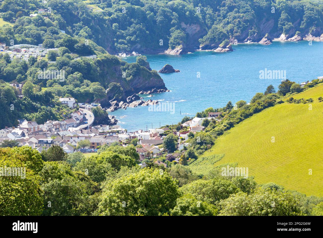 Combe Martin Bay, North Devon, UK Stock Photo Alamy