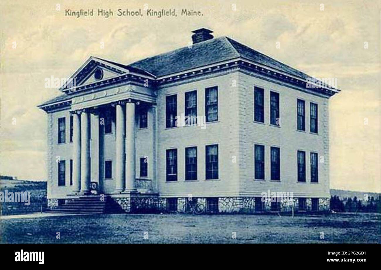 Stanley School, Kingfield, Maine, f. 1903. Today, the Stanley Museum