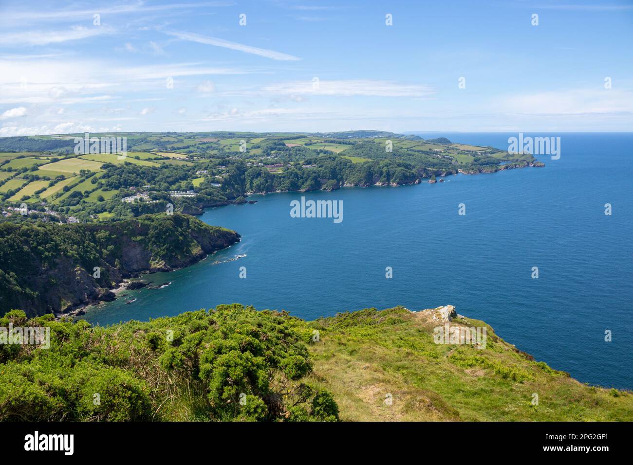 Combe Martin Bay, North Devon, UK Stock Photo Alamy