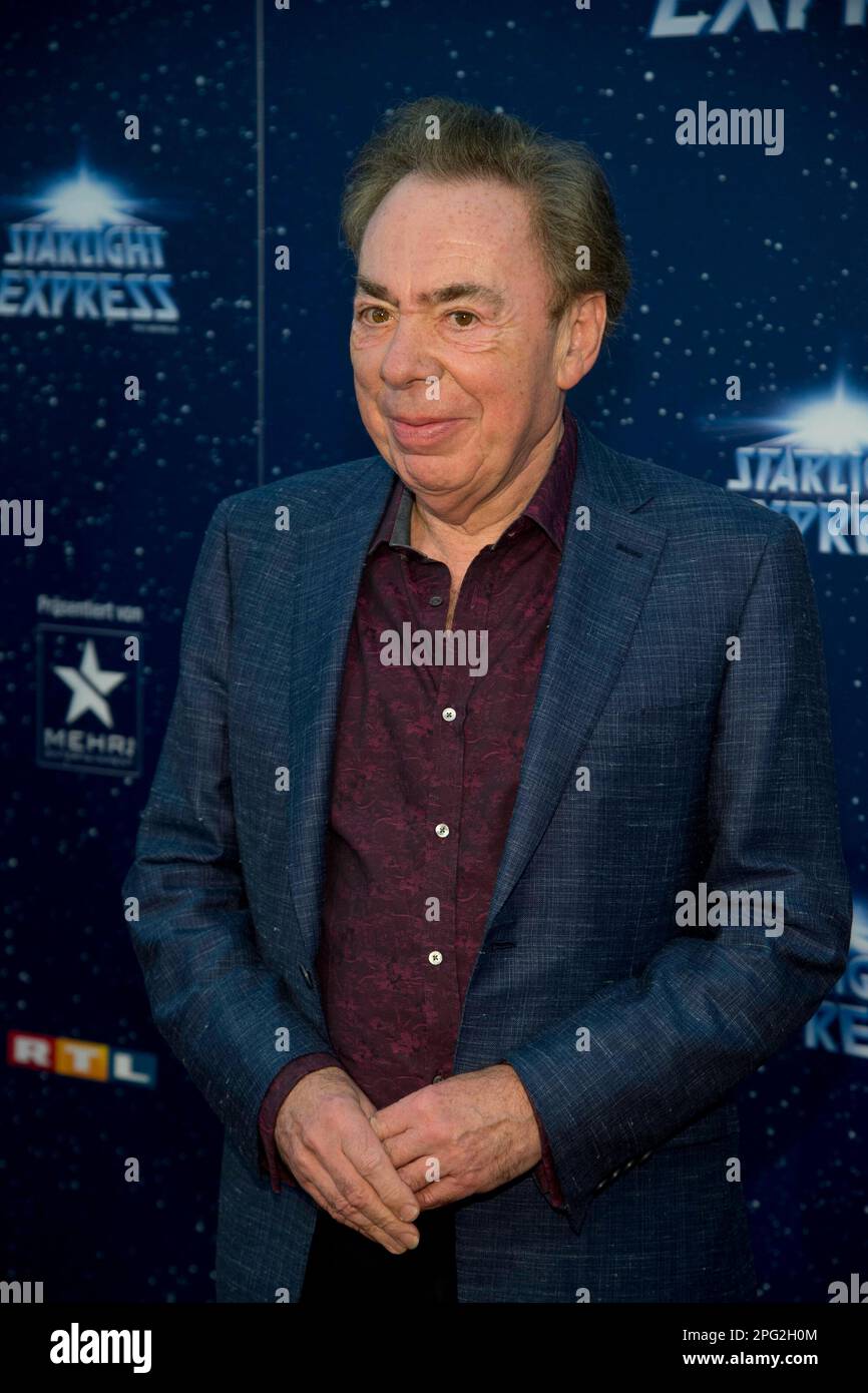 ARCHIVE PHOTO: Andrew LLOYD-WEBBER will be 75 on March 22, 2023, Sir Andrew LLOYD WEBBER, composer, Red Carpet, Red Carpet Show, Jubilaeum 30 years Musical Starlight Express in Bochum, Starlight Express Theater in Bochum, 12.06.2018. Â Stock Photo