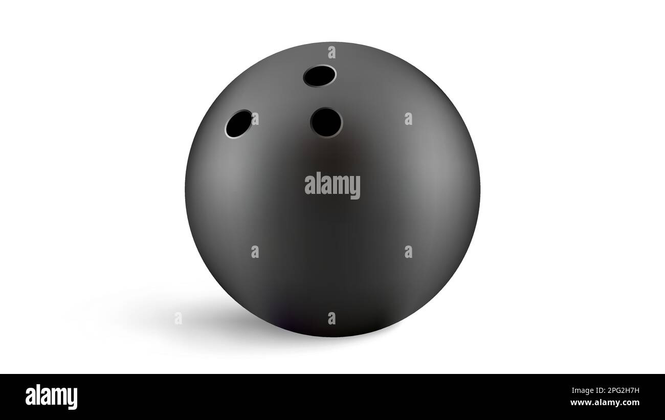 Bowling ball icon. Realistic illustration of bowling ball vector icon