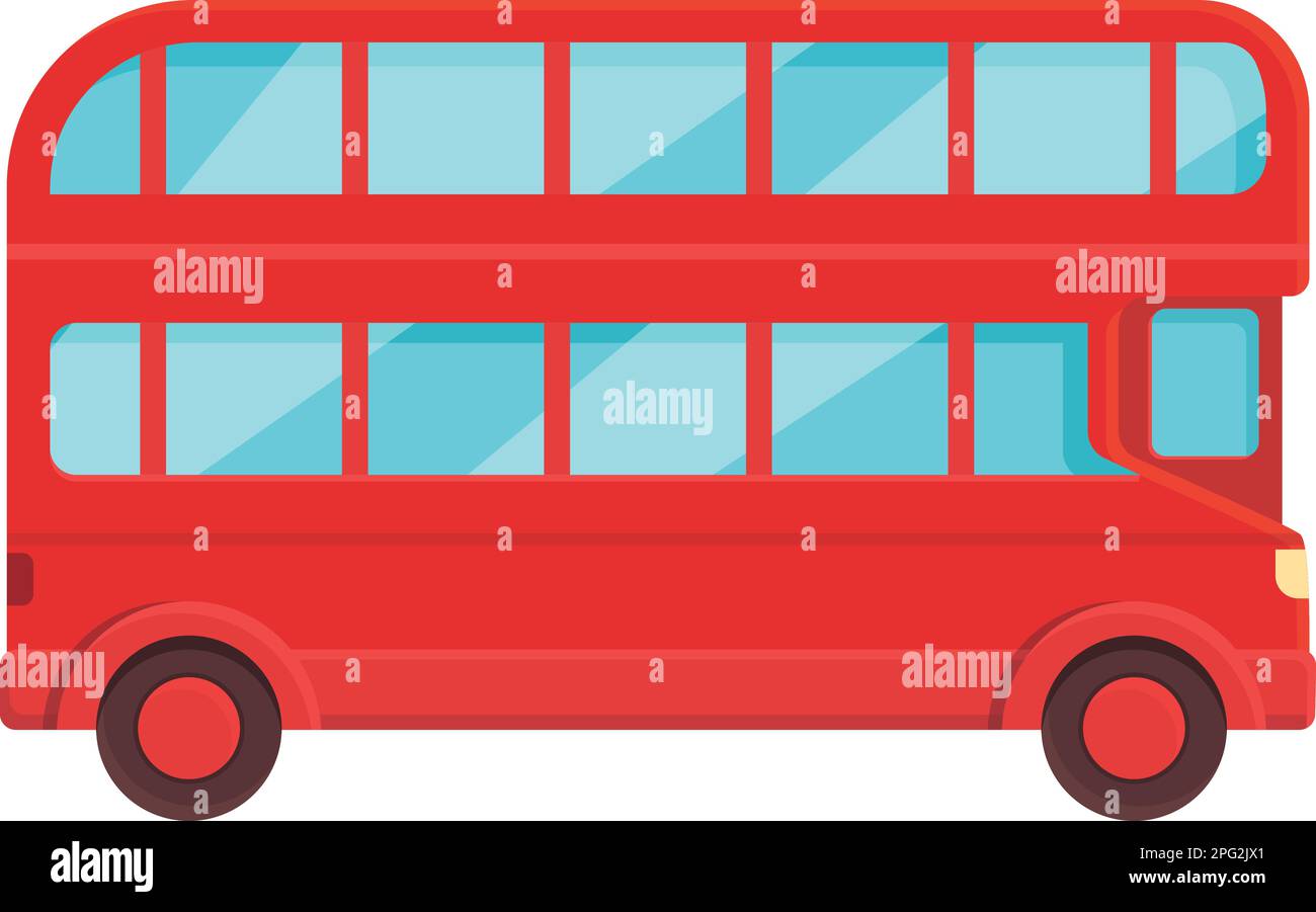 Double decker bus back Stock Vector Images - Alamy