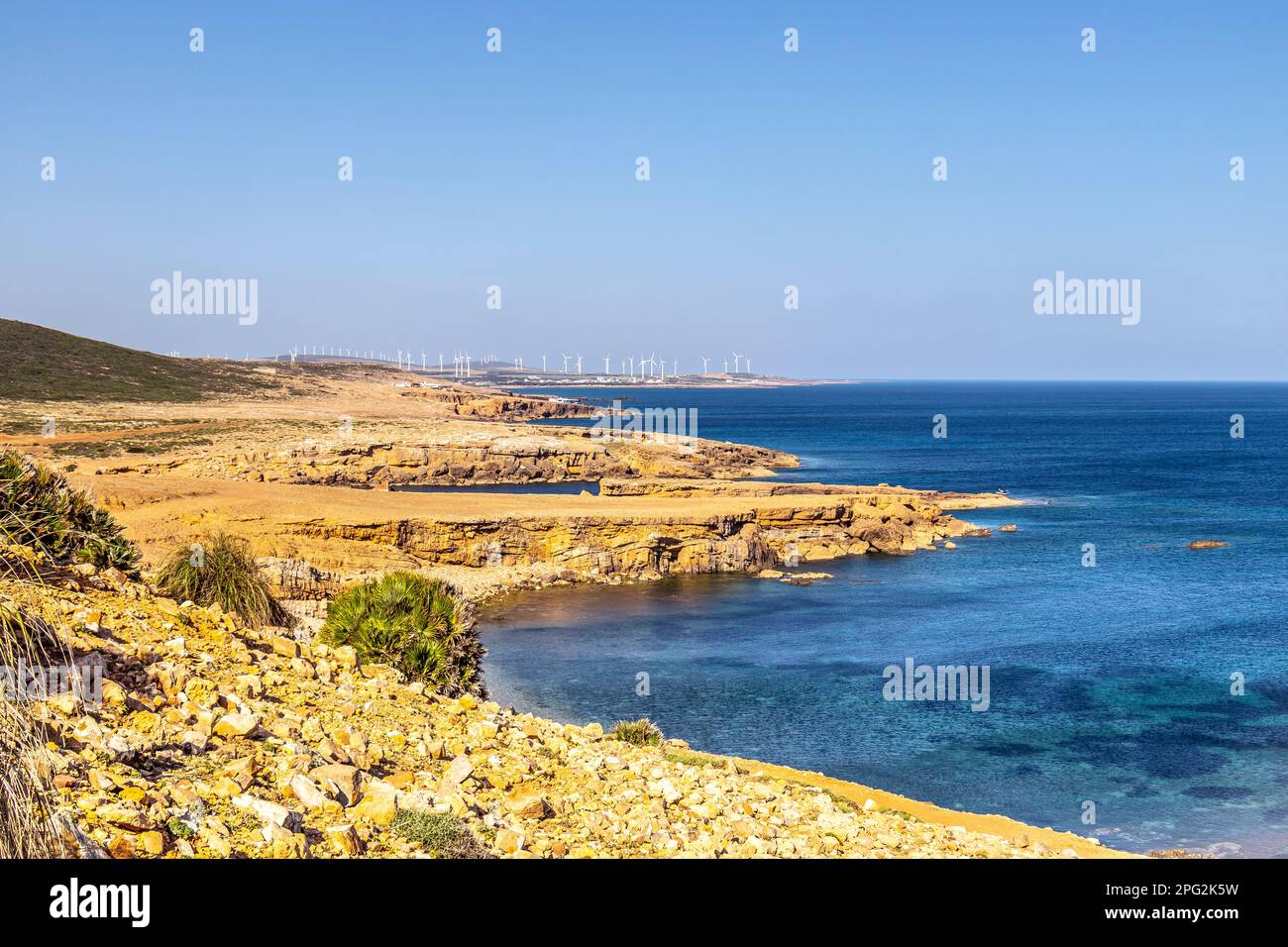 Breathtaking Cliff View with Ocean on the Horizon in El Haouaria ...