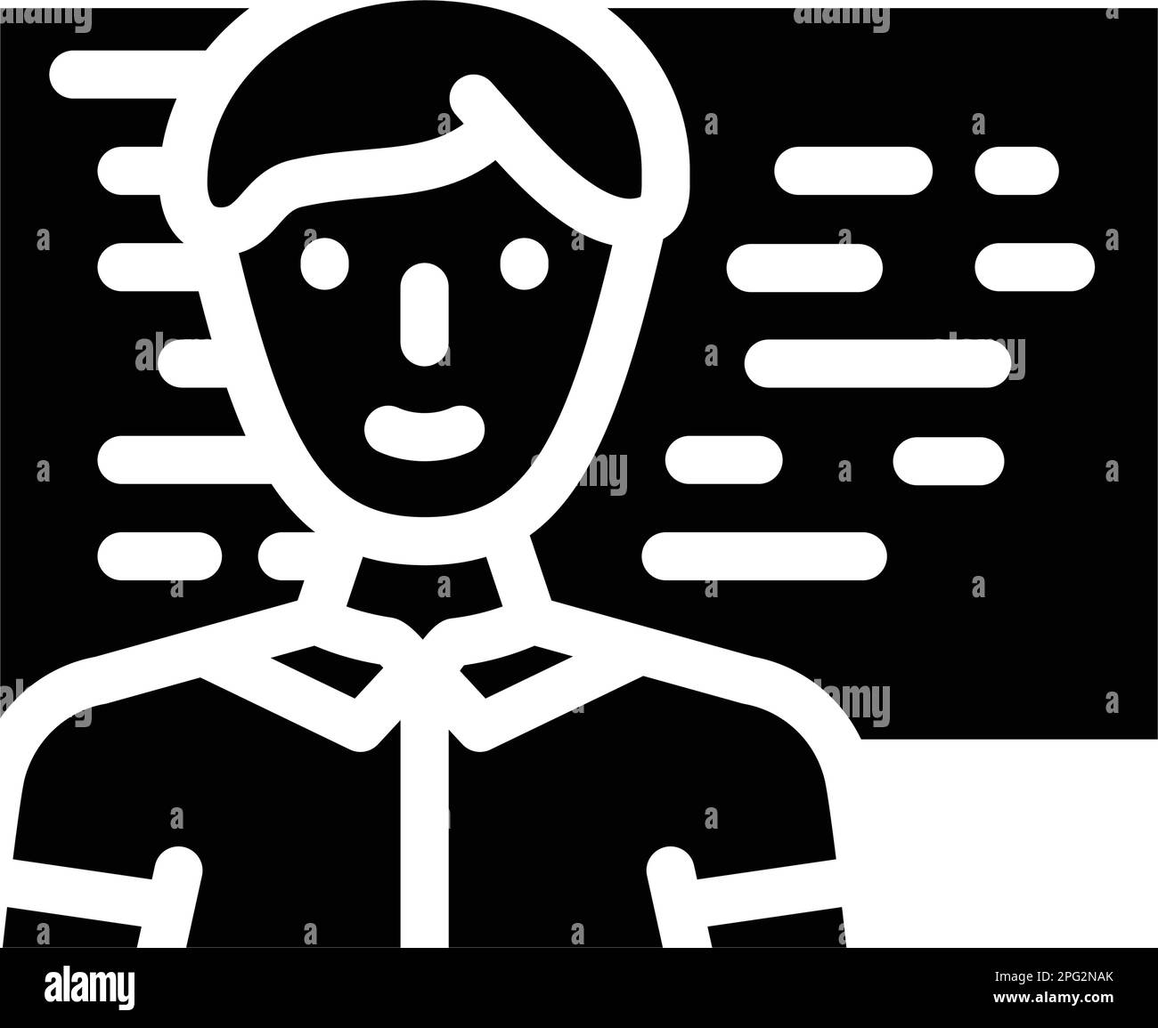 software engineer worker glyph icon vector illustration Stock Vector ...