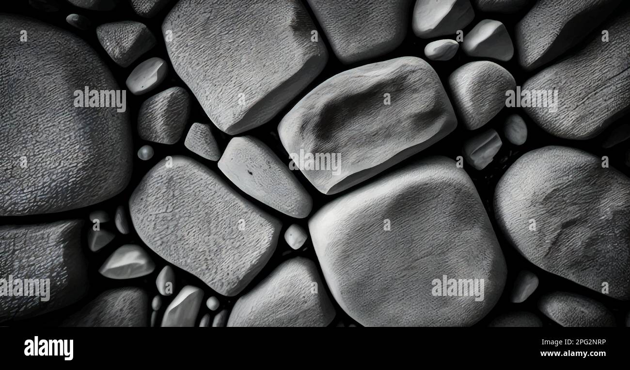 Rock stone set realistic background. Stones of various shapes. Rocks ...