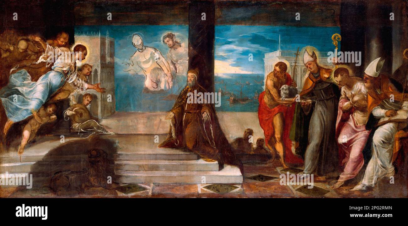 Doge Alvise Mocenigo (1507-1577) Presented to the Redeemer. Artist