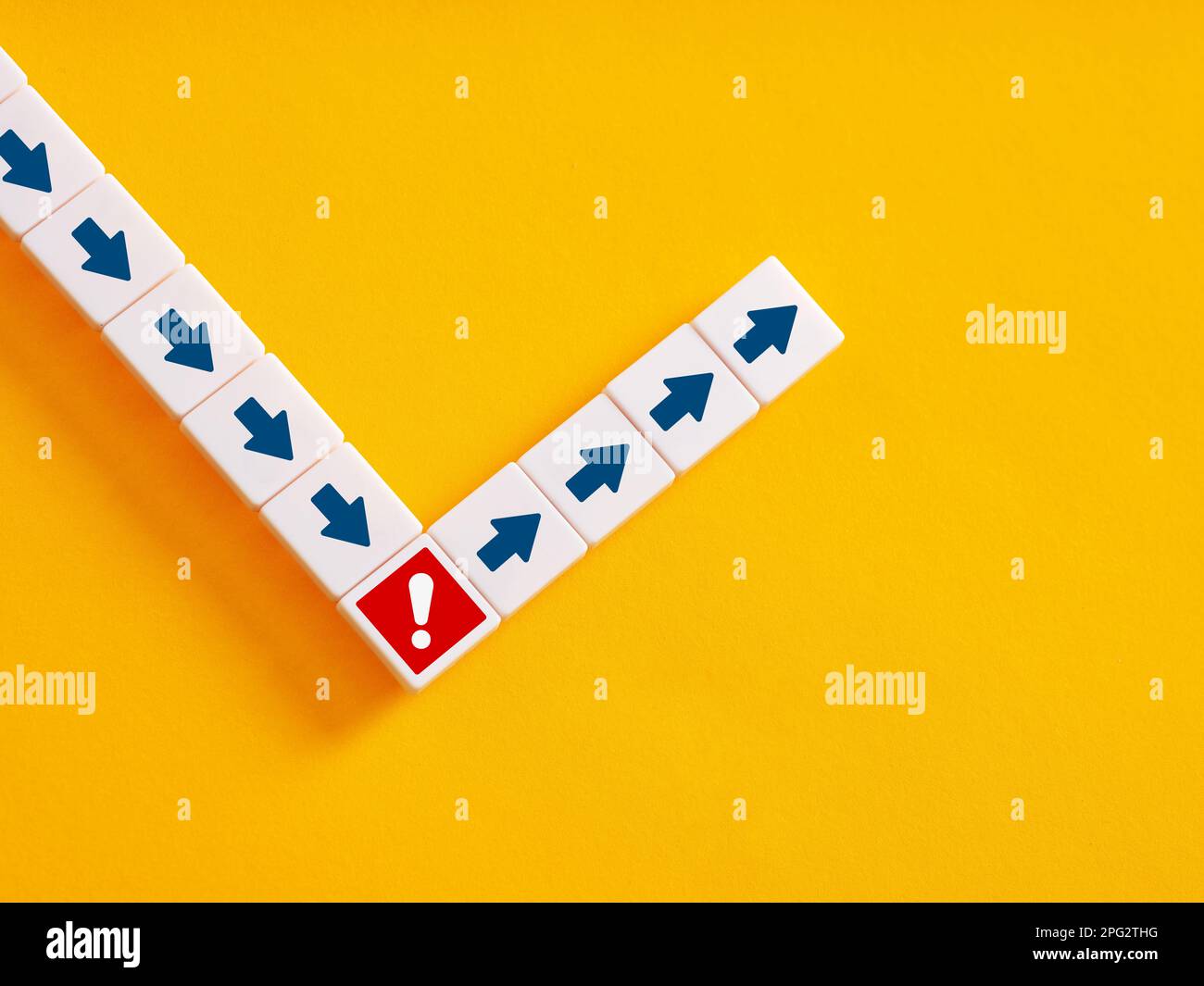 Changing the action, strategy or way after a warning or error detection