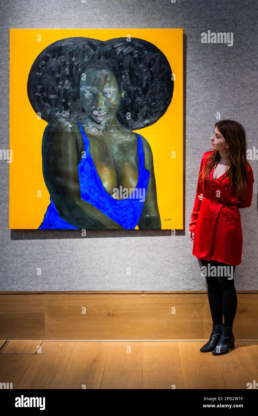 London, UK. 20th Mar, 2023. Godwin Oluwole Omofemi, Seduction, 2021