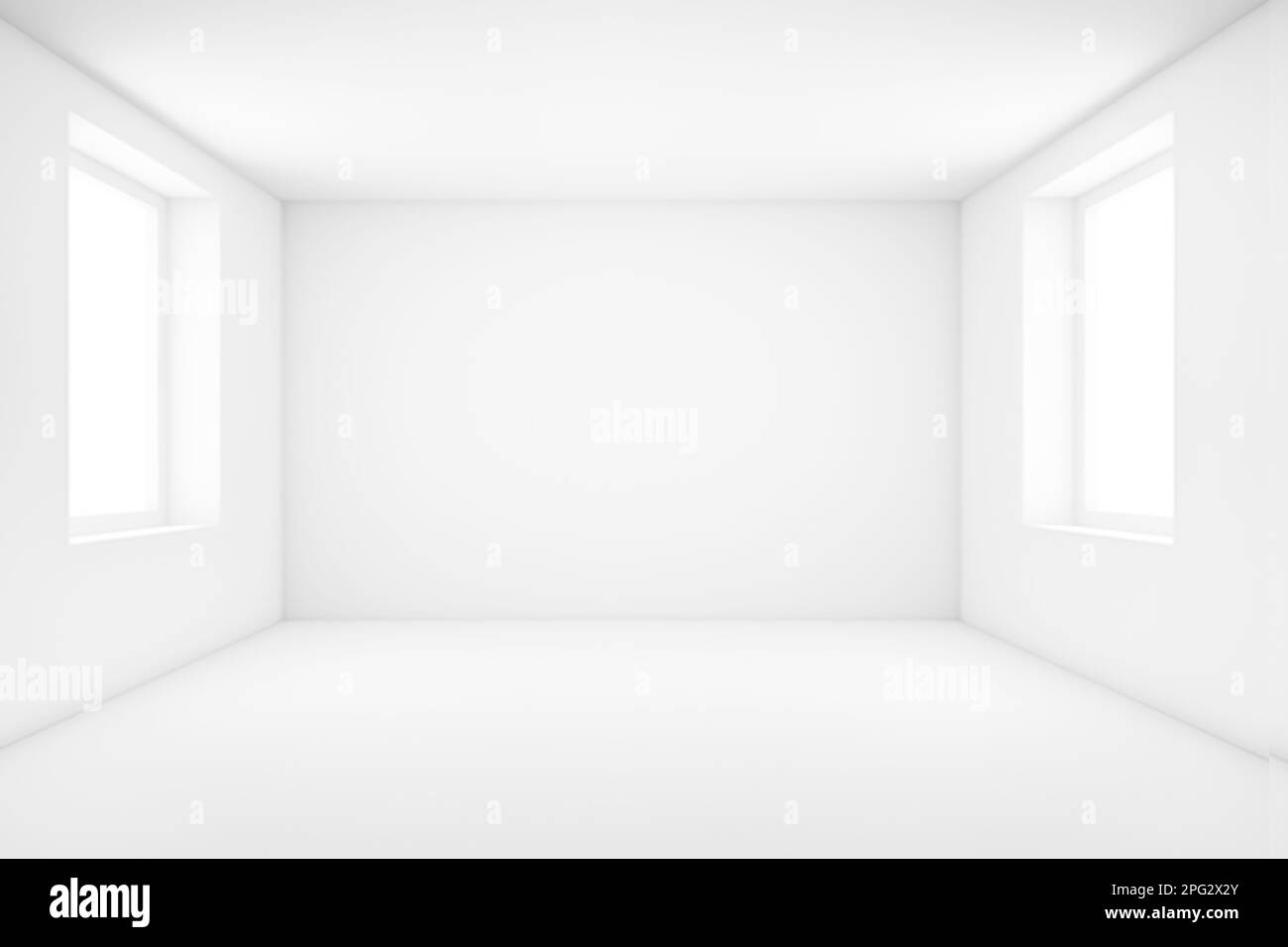 Blank white interior room background ,wall mockup empty white walls