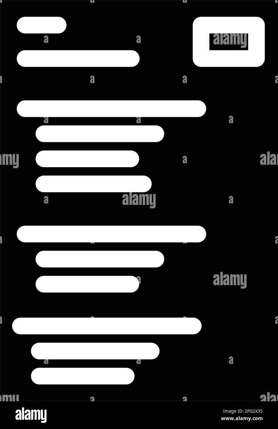 test exam paper document glyph icon vector illustration Stock Vector ...